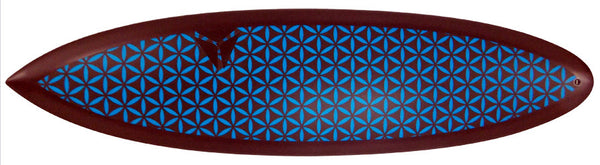 Blue Black Inverted Flower Of Life