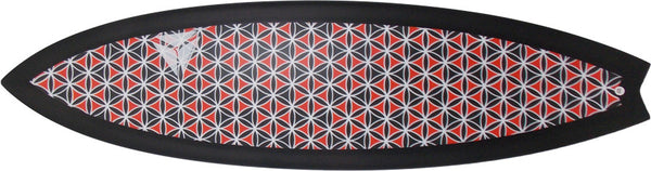 Red Black White Inverted Flower Of Life