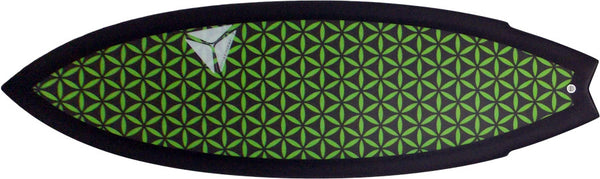 Green Black Inverted Flower Of Life