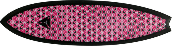 Pink Black White Inverted Flower Of Life